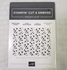 Stampin UP! Cut & Emboss ORNATE FLORAL 3D Embossing Folder, Flowers - NEW!
