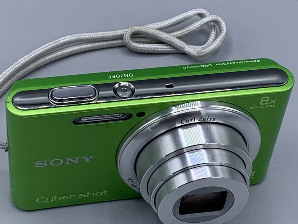 SONY Cybershot DSC-W730 Digitalkamera 16,1 Megapixel grün Zeiss Vario Tessar - Bild 2 von 4