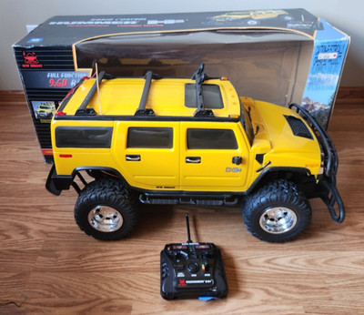 New Bright RC Yellow H2 Hummer #6648 Radio Control Yellow 1:6 WORKING - 4REPAIR