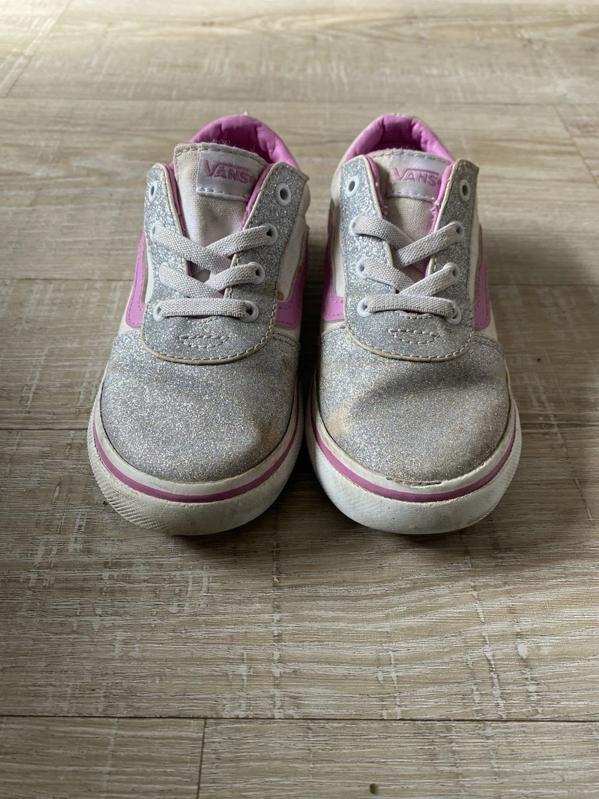 Scarpe da ginnastica Vans bambina taglia 8 5 rosa e argento