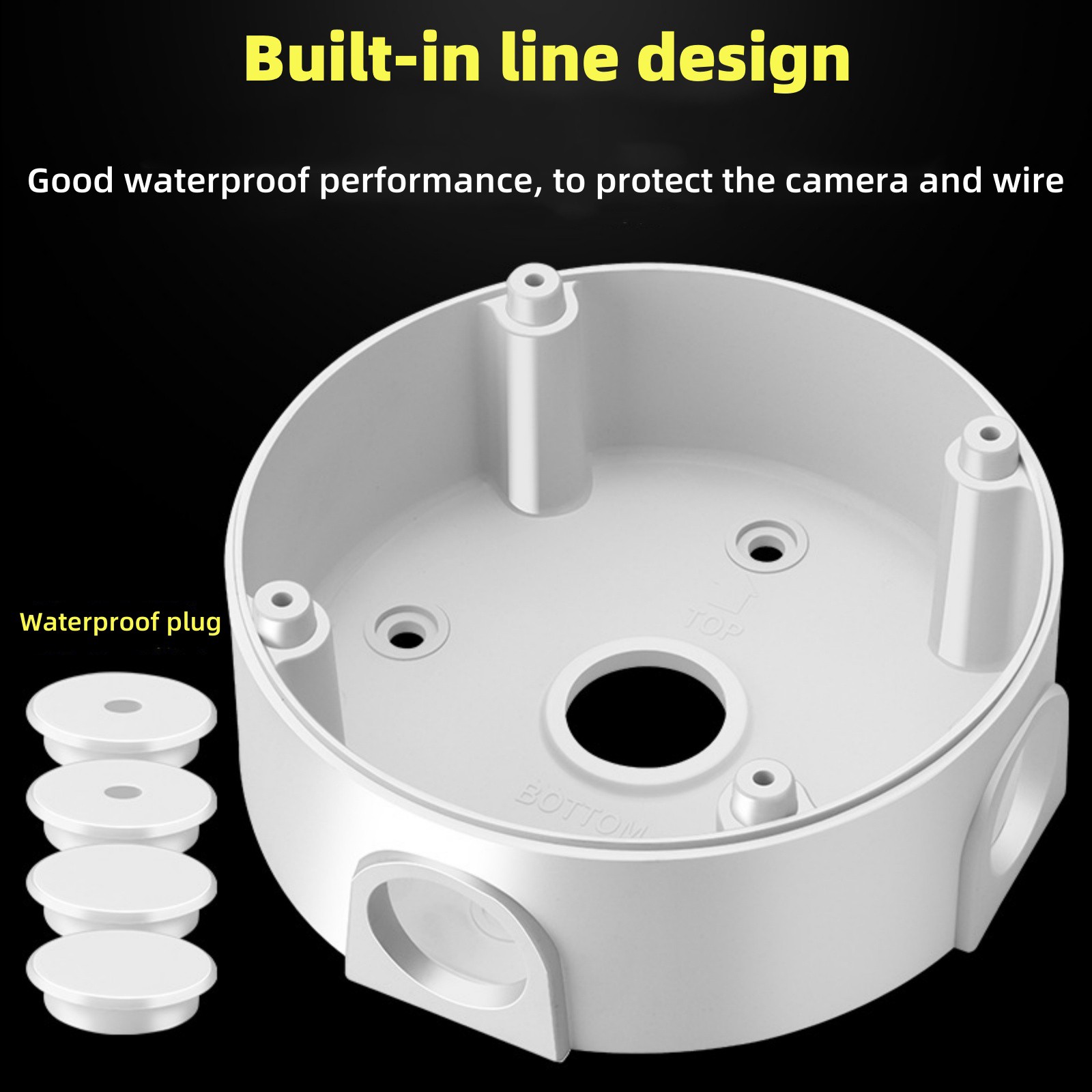 New Waterproof Junction PC Box CCTV Bullet Dome Camera Wall Mount Bracket