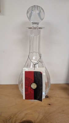 RCR Crystal Decanter with Stopper, Clear, Made in Italy, RCR Hang Tag