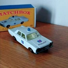 Matchbox Lesney No 55 Ford Galaxie Police Car Fully Restored With Repro Box Nice