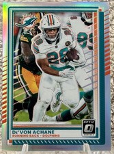 2025 DONRUSS OPTIC DEVON ACHANE SILVER PRIZM HOLO #86 Miami Dolphins