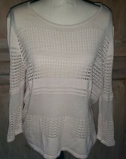 Peck Peck Blush Pink Lightweight Sheer Sweater Size XL