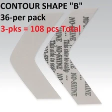  No Shine Lace Support Contour shape B tape 108-pcs = 3-pk Walker Tape Brand