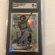 2021 Bowman Chrome Draft Lonnie White Jr Refractor 1st #BDC-28 SGC 9