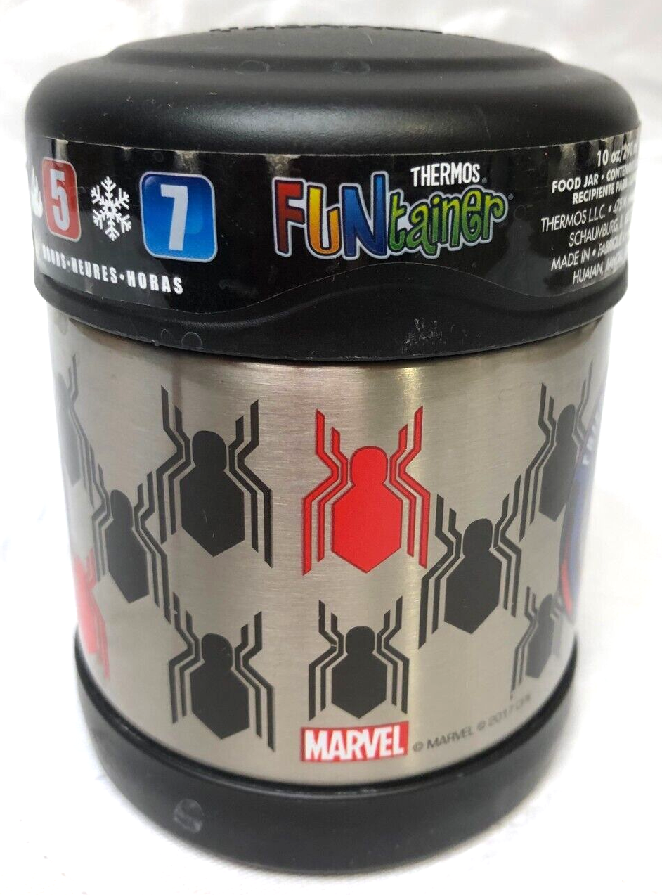 Set/2 Thermos FUNtainer 10oz Spiderman Food Jar Hot Cold Lunch
