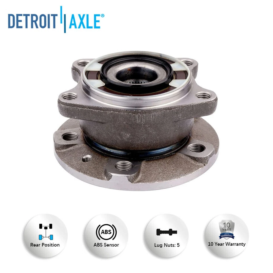 2 bujes de cojinete de rueda trasera para 2003 2004 2005 2006 2007 2008 - 2014 Volvo XC90 AWD Foto 4 de 4