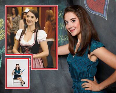 ALISON BRIE SIGNIERTES GEMEINSCHAFTSFOTO MONTIERT