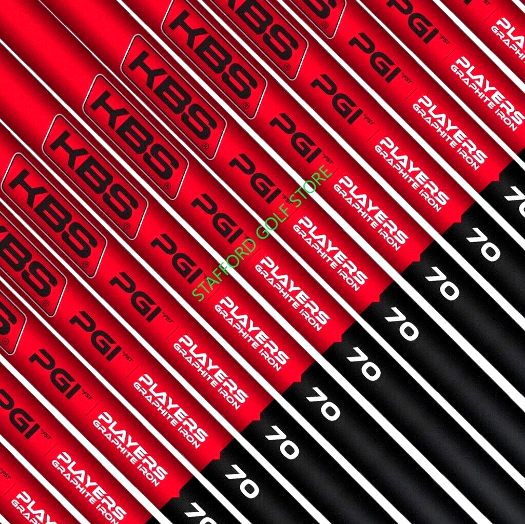 KBS PGI .355 Arbres En Fer Graphite 70g Regular Plus - Flex 5-PW, 6 Pièces, Lanceur Mid-High
