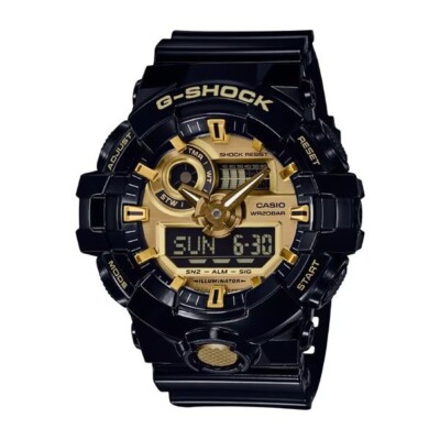 Casio G-SHOCK GA-710GB-1AJF Black Gold Analog Digital Watch Men's Japan