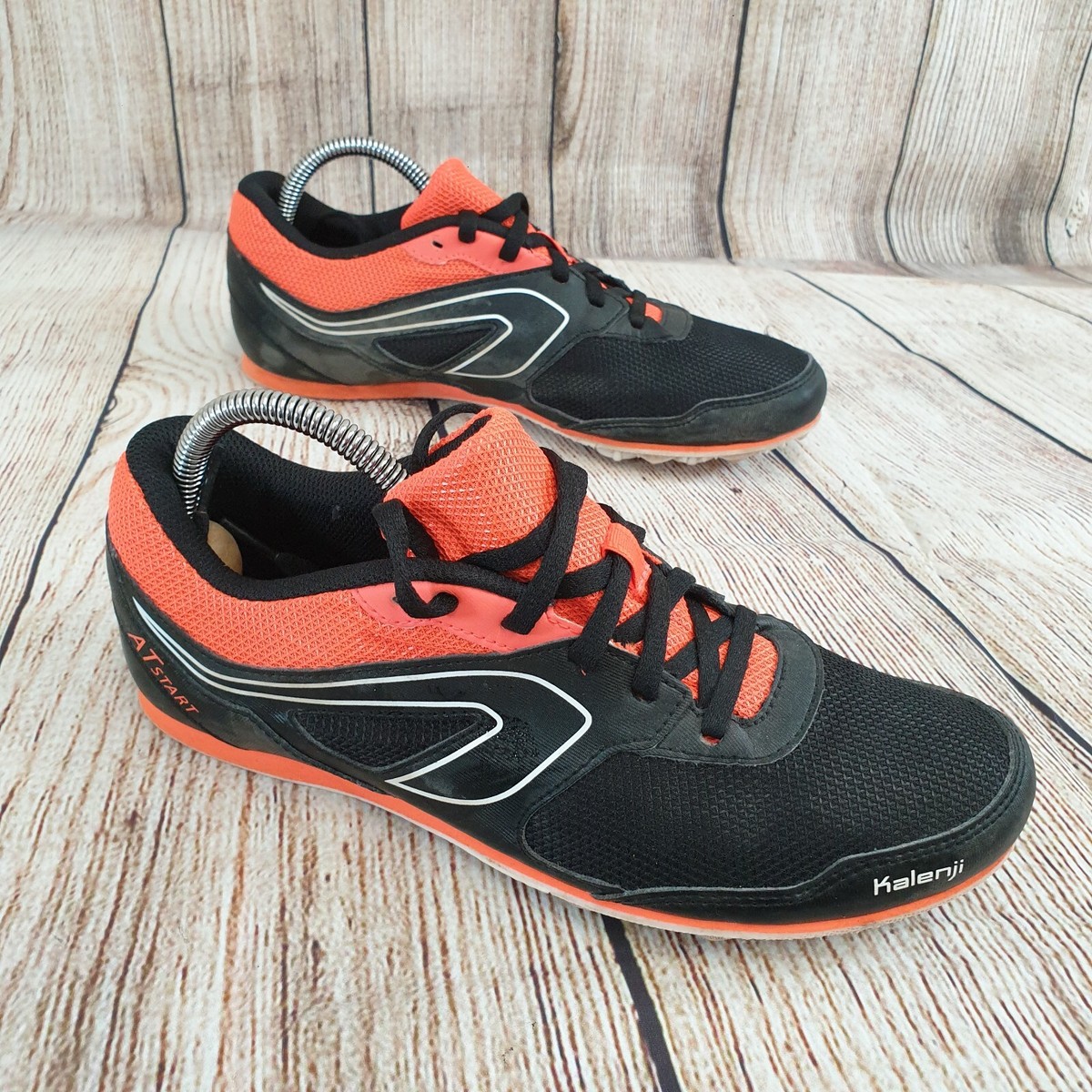 Decathlon Orange And Black Running Shoes Track Running Spike