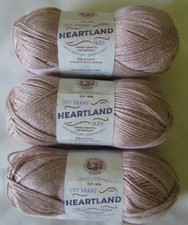 Lion Brand Heartland 100 Acrylic Yarn - Wolf Trap - 251 Yards - 5oz. - 3 Pack