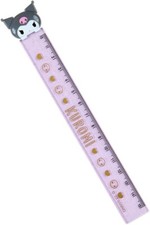 Sanrio Ruler, 5.9 inch-Kuromi 1.4 x 0.2 x 7.2 inch-Learning Stationery,