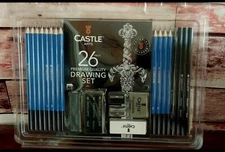 Castle Arts 26 Piece Drawing Set Pencils Craft Art Supplies