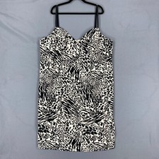 Sergio Hudson x Target Dress Womens Plus 3X Animal Print Bustier Sheath Midi