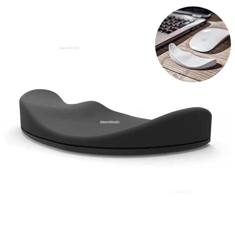 Ergonomic Mouse Pad Wrist Pad Silicon Gel Non-slip Streamline Wrist Rest Support - Image 3 of 4
