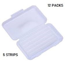 12 Packs Dental Orthodontics Wax For Braces Gum Irritation WHITE/UNSCENTED