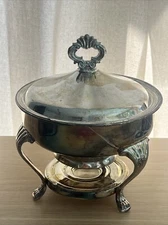 FB Rogers Silver Chaffing Dish Collectable 9 in diameter 
