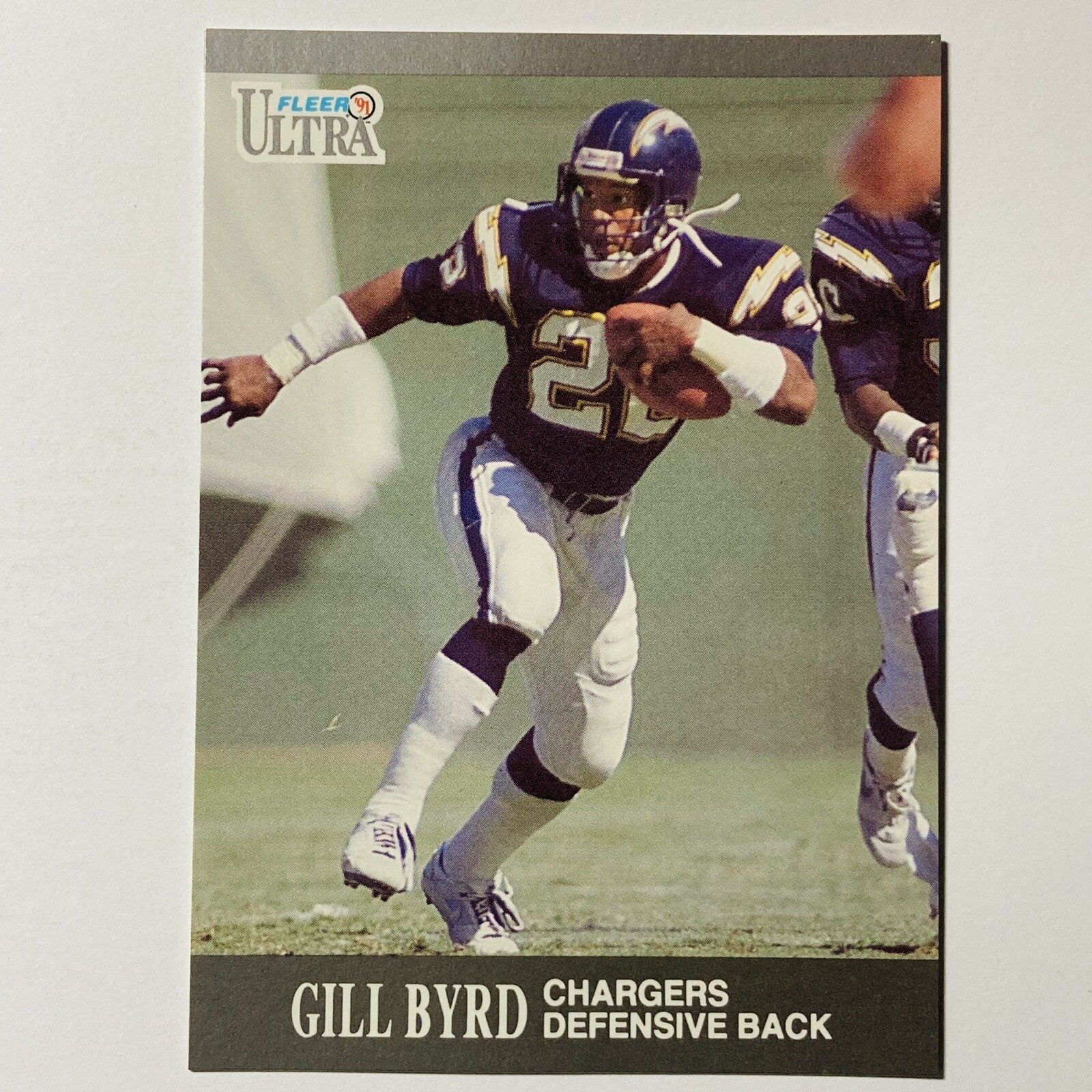 1991 Fleer Ultra Football #121 Gill Byrd San Diego Chargers Trading Card Tc4