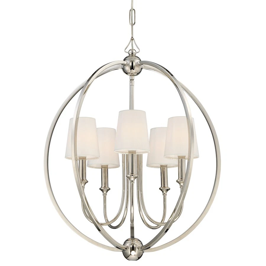 Crystorama 5 light chandelier deals