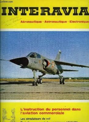 INTERAVIA MAGAZINE 3/1970,  WORLD AIRLINES, FLIGHT TRAINING SIMULATORS, NEW $19