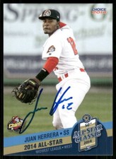 2014 Peoria Chiefs JUAN HERRERA Signed Card autograph auto CARDINALS