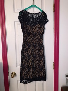 b darlin black lace dress