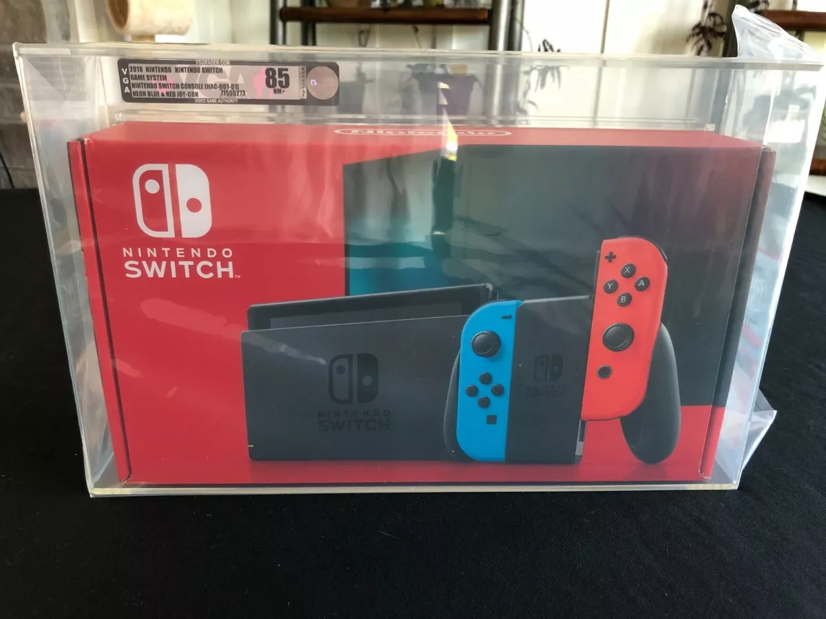 Nintendo Switch with Neon Blue and Neon Red Joy‑Con