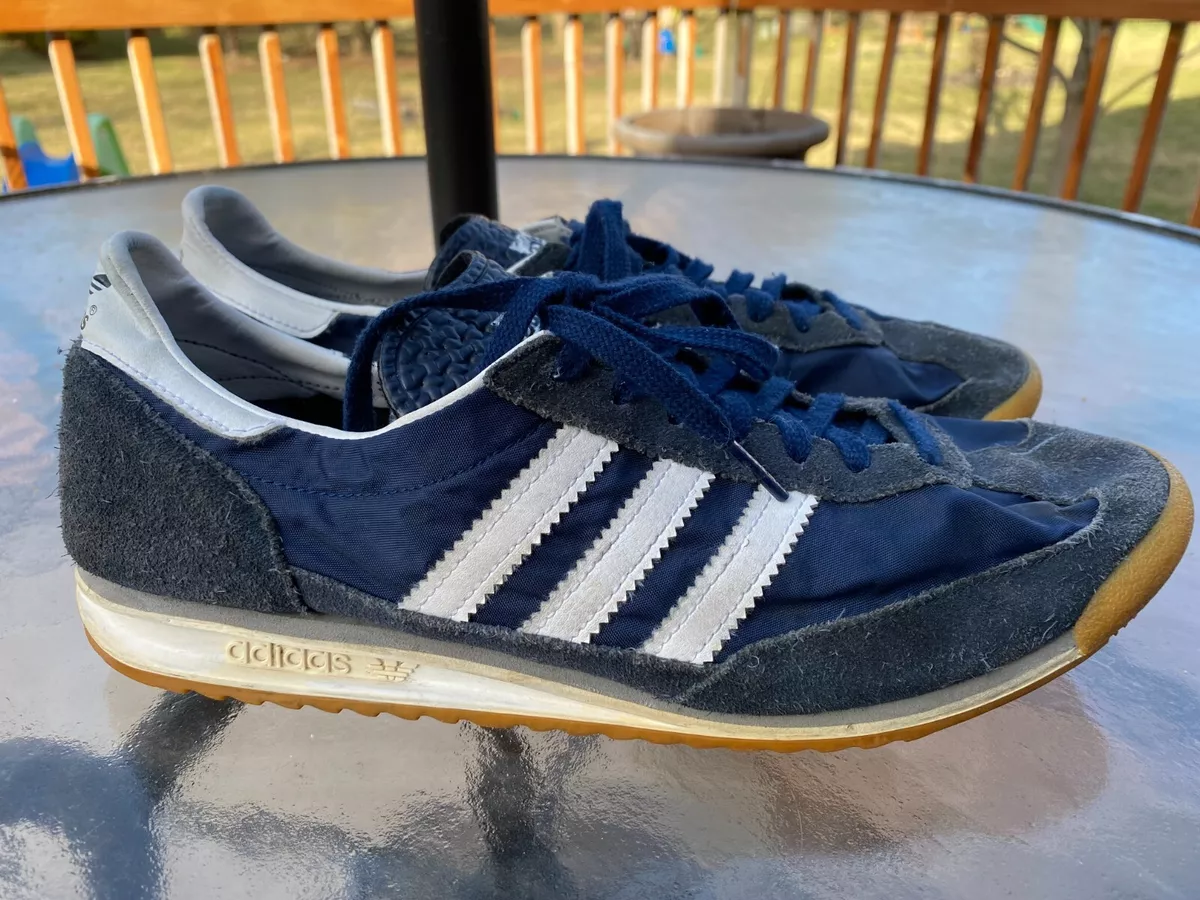 Adidas Originals SL72 Mens Shoes Navy Blue Lace Up Suede Retro Classic Size 10 eBay