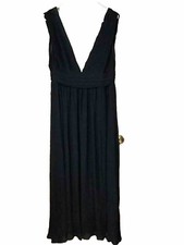 LoveX Design Sleevesless Black Chiffon Lined Evening Gown XL Used