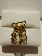 Gold Platted over Sterling Silver Teddy Bear Pendant