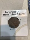 Porterville, CA. Token, B.P.O.E. 1342, 5¢ In Trade, RARE, G/VG condition — photo 1
