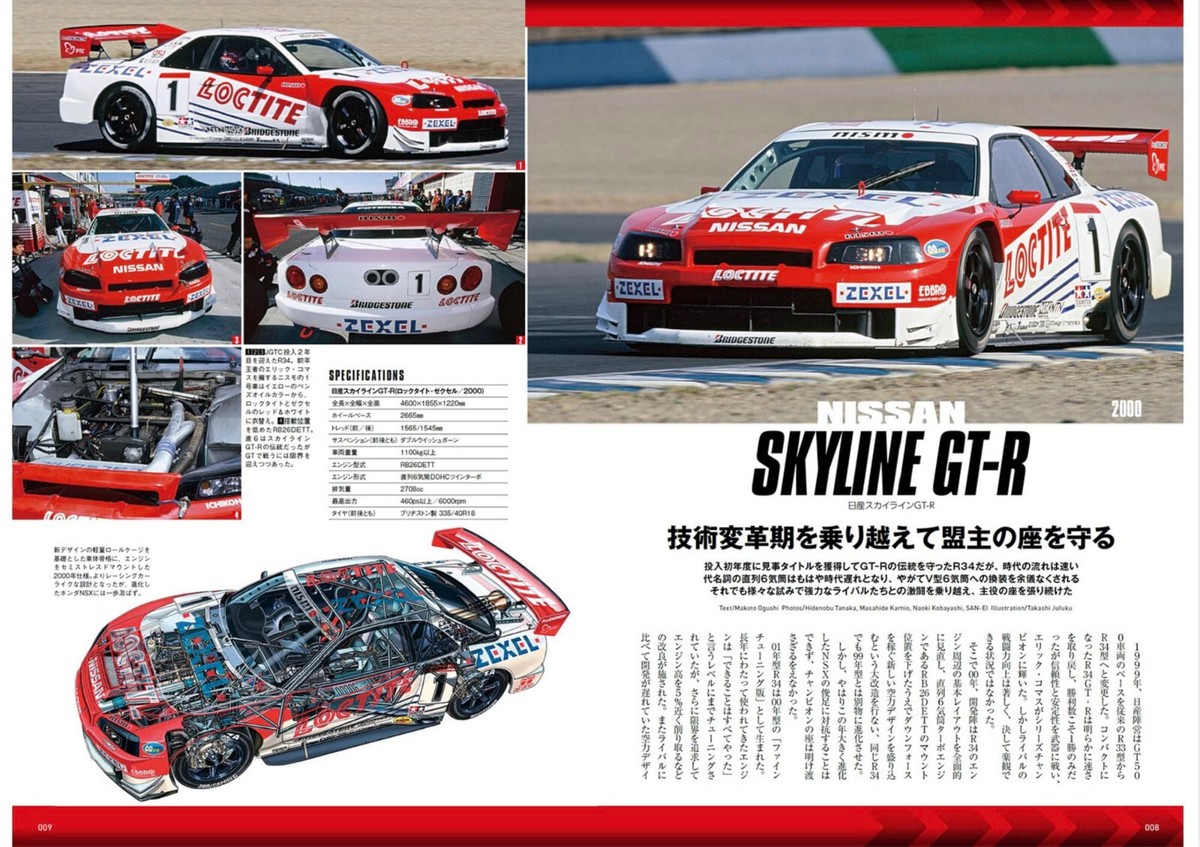 All about JGTC Machine 2000-04 Japanese Magazine SKYLINE GT-R