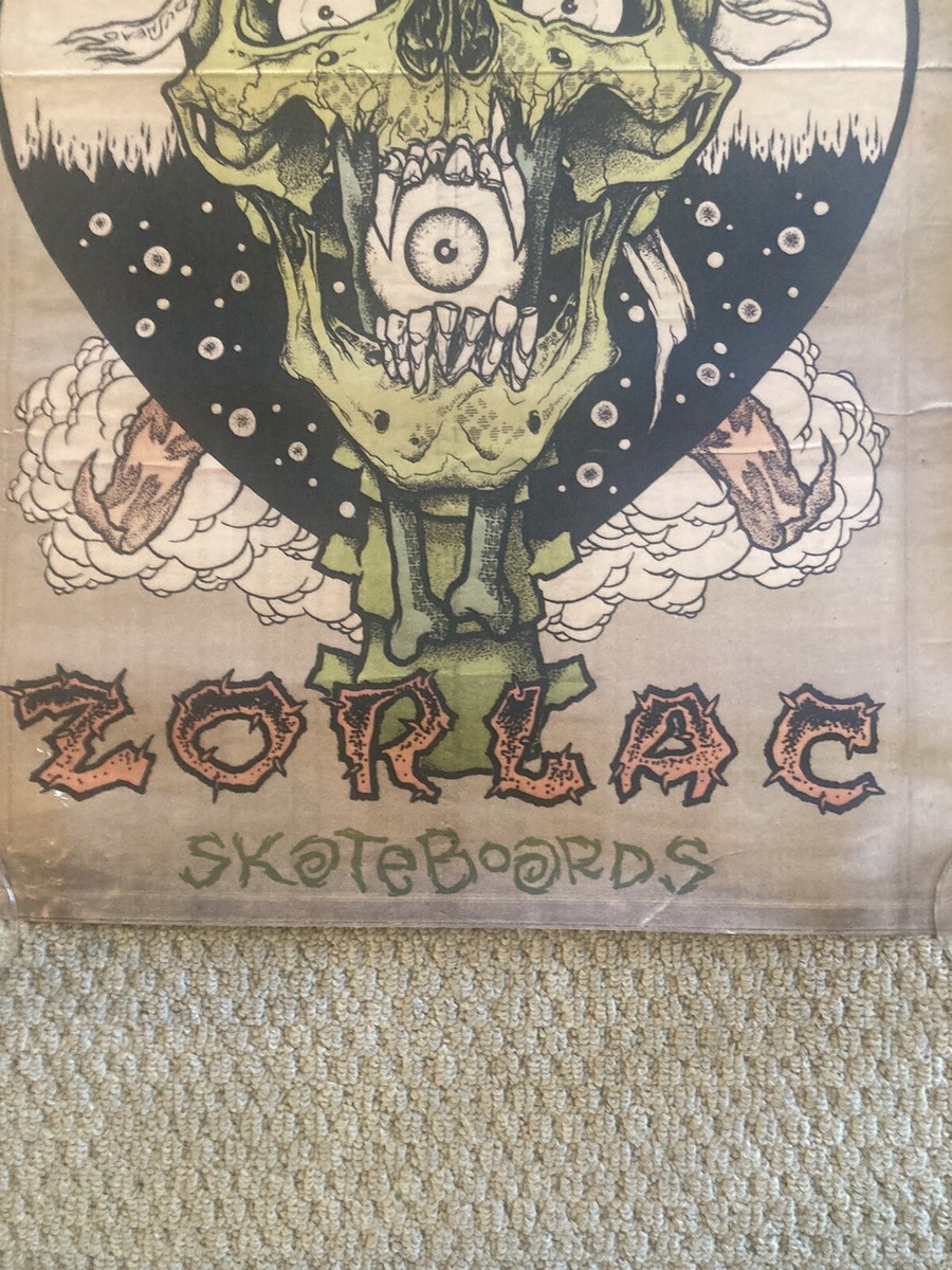 Zorlac Pushead 1986 Skateboard Company Poster New Never Mounted Or