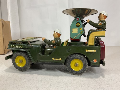 MSK Japan Tin Radar Jeep Vintage Toy - Picture 2 of 7
