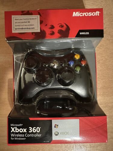 New In Box Xbox 360 Wireless Controller for Windows Black - Picture 1 of 7