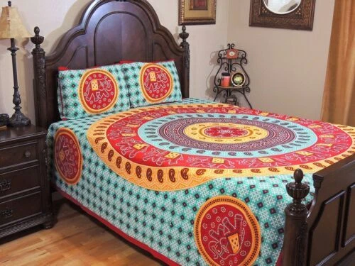 Hojas de cama geométrica Handmade