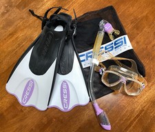 Cressi Rondine Palau Fins Snorkel, Mask & Bag...