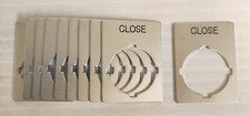 ABB SK615552-13 Aluminum Legend Plates "Close" (Lot of 10)