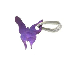 Giampouras 5048 ~ Anodized Titanium Butterfly Tiny Pendant -Charm