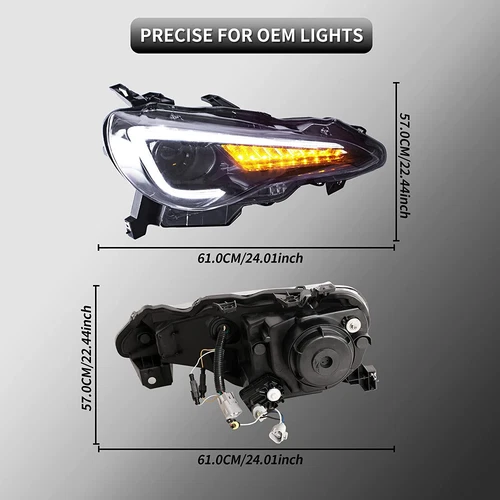LED-Scheinwerfer für Toyota GT86 2012-2019 Scion FR-S 2013-16 Subaru BRZ 2013-19 - Bild 8 von 9