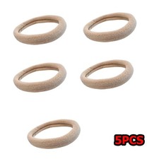 5Pcs Light Blonde Hair Bands 8mm Thick Bobbles for Men Women Kids