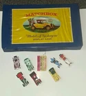 Vintage Matchbox "Models of Yesteryear" Display Case & 7 Collector Cars