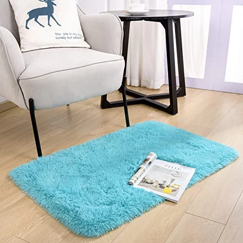  Fluffy Bedroom Rug Plush Fuzzy Rugs for Kids Room Living Room, Soft Shaggy  - Image 4 of 4