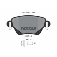 Textar BremsbeläGe Bremsbelegsatz Hinten FüR Renault Kangoo