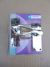 Pair of Door Handles Polished Chrome Scroll Lever Interior Carlisle Unused