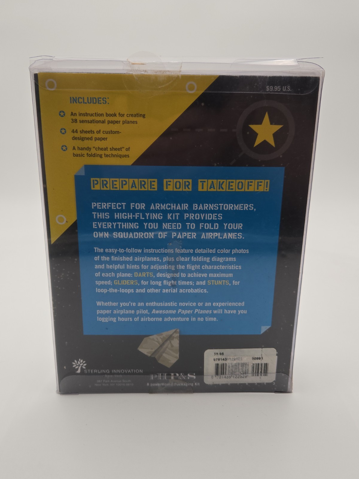 Awesome Paper Planes Kit – 38 Fold Designs + 44 Sheets – New Sealed –...