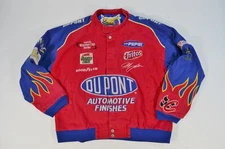 VTG NASCAR Jeff Hamilton Gordon Dupont Flames Auto Racing Men's Jacket Medium